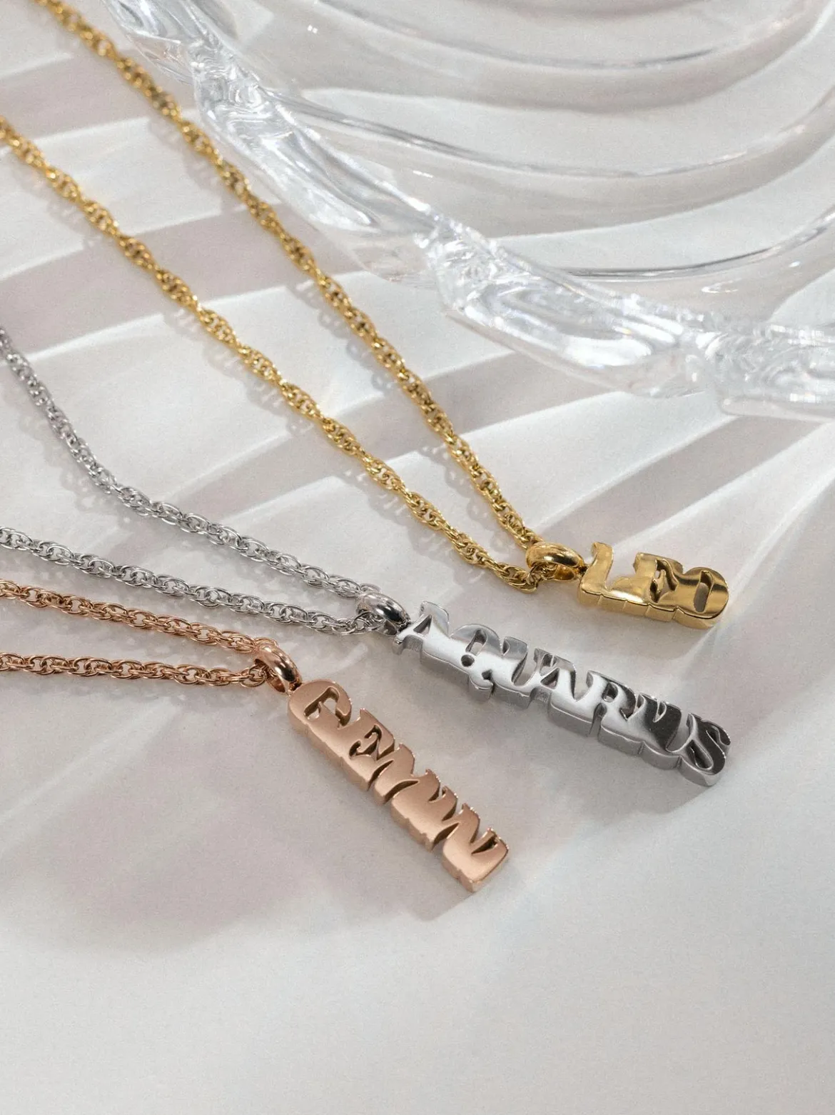 Aquarius Letter Charm