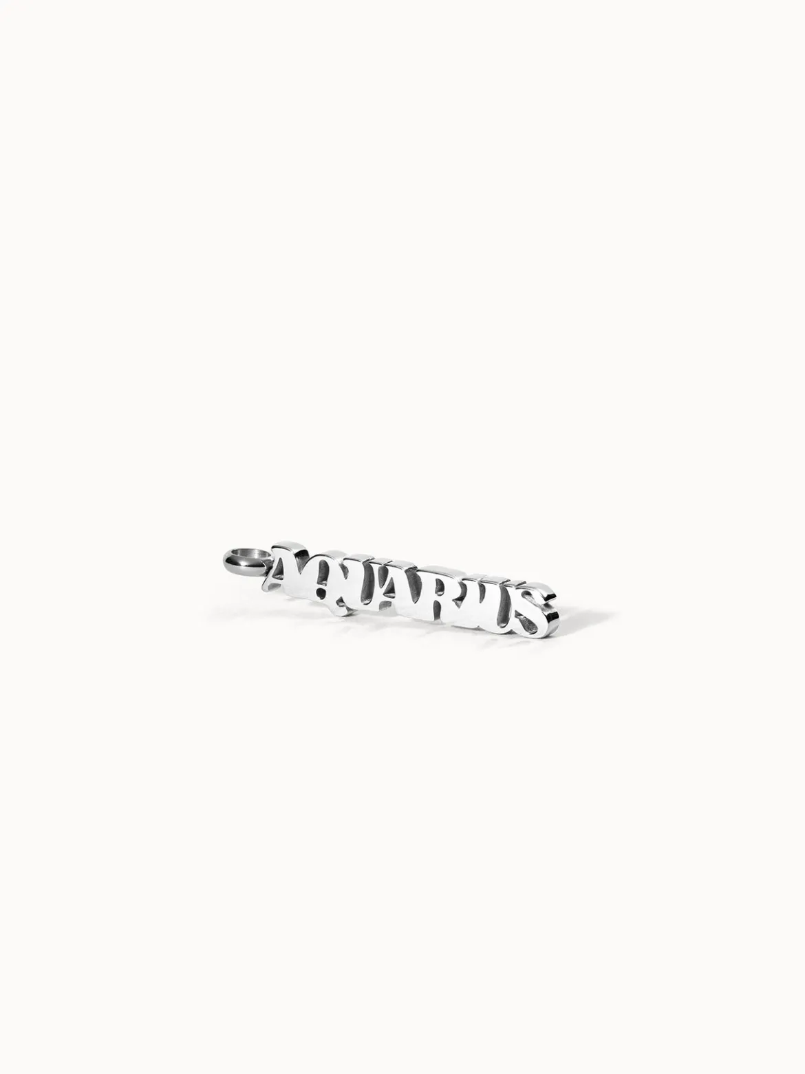 Aquarius Letter Charm