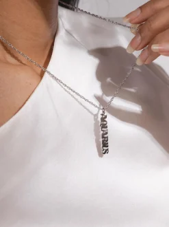 Aquarius Letter Charm