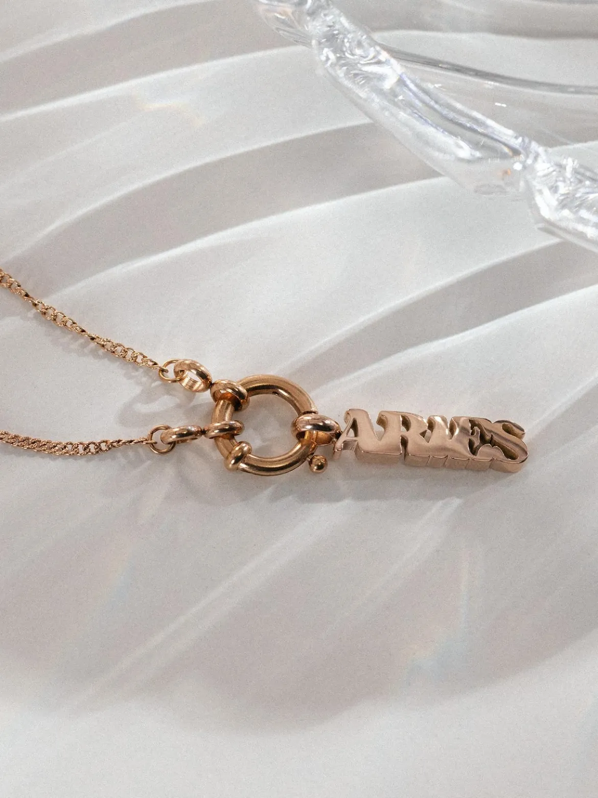 Aries Letter Charm