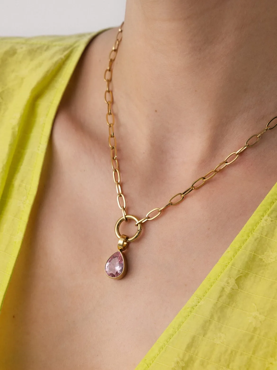 Blush Drop Charm
