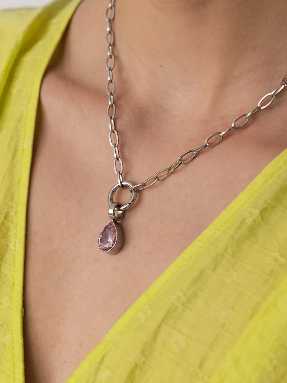 Blush Drop Charm