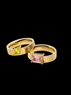 Bold Gem Ring Set