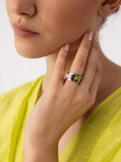 Bold Gem Ring Set