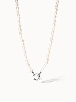 Charm Kette mit Perlen