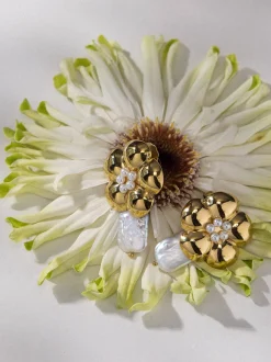 Floral Pearly Ohrringe