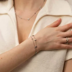 Glitter Heart Armband