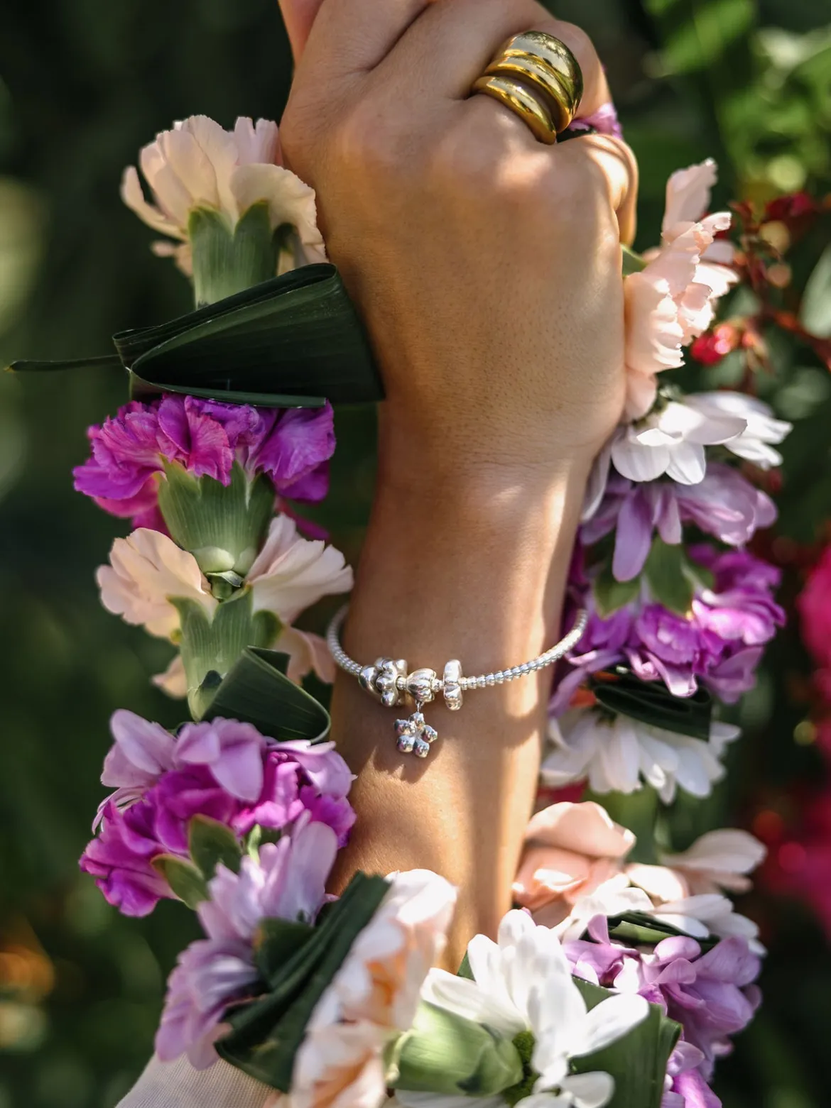 LEI Flamingoblumen Charm