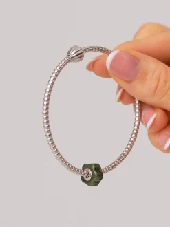 LEI Jade Flower Charm