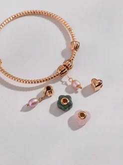 LEI Rosequarz Heart Charm