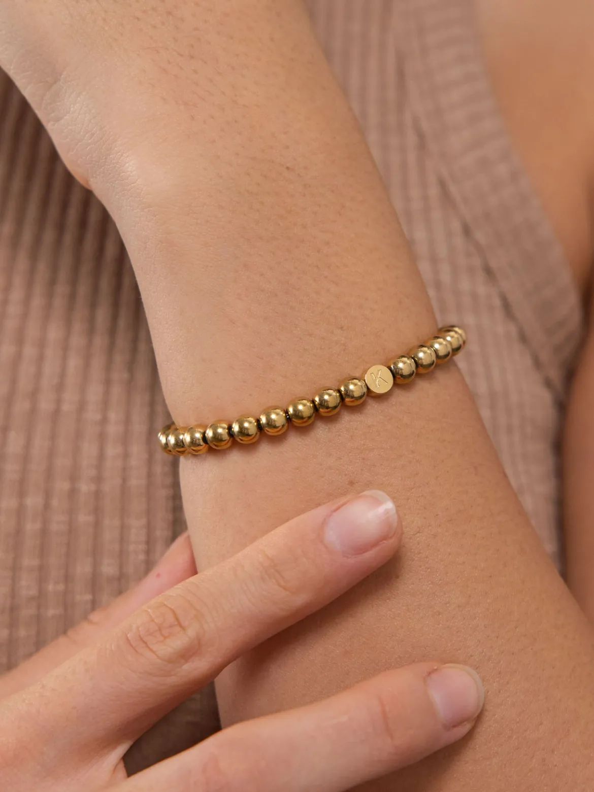 Letter K Armband