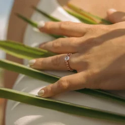 Linen Blossom Anxiety Ring
