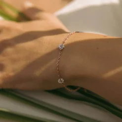 Linen Blossom Armband
