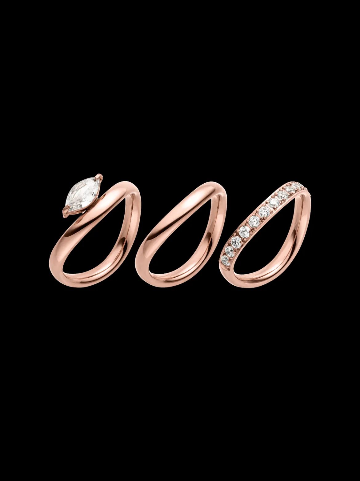 Lumi Trio Ring Set