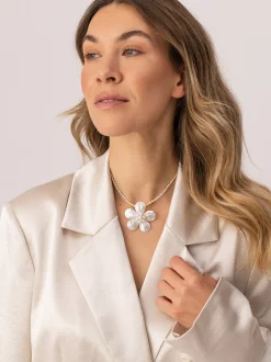 Pearly Flower Charm