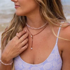 Rosenquarz Kette