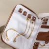 Schmuck Reiseetui braun