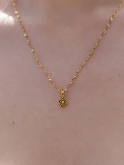 Seerosen Charm Anhänger - Geburtsblume Juli