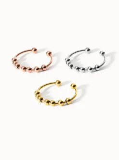 Shade Anxiety Ring-Set Tricolor