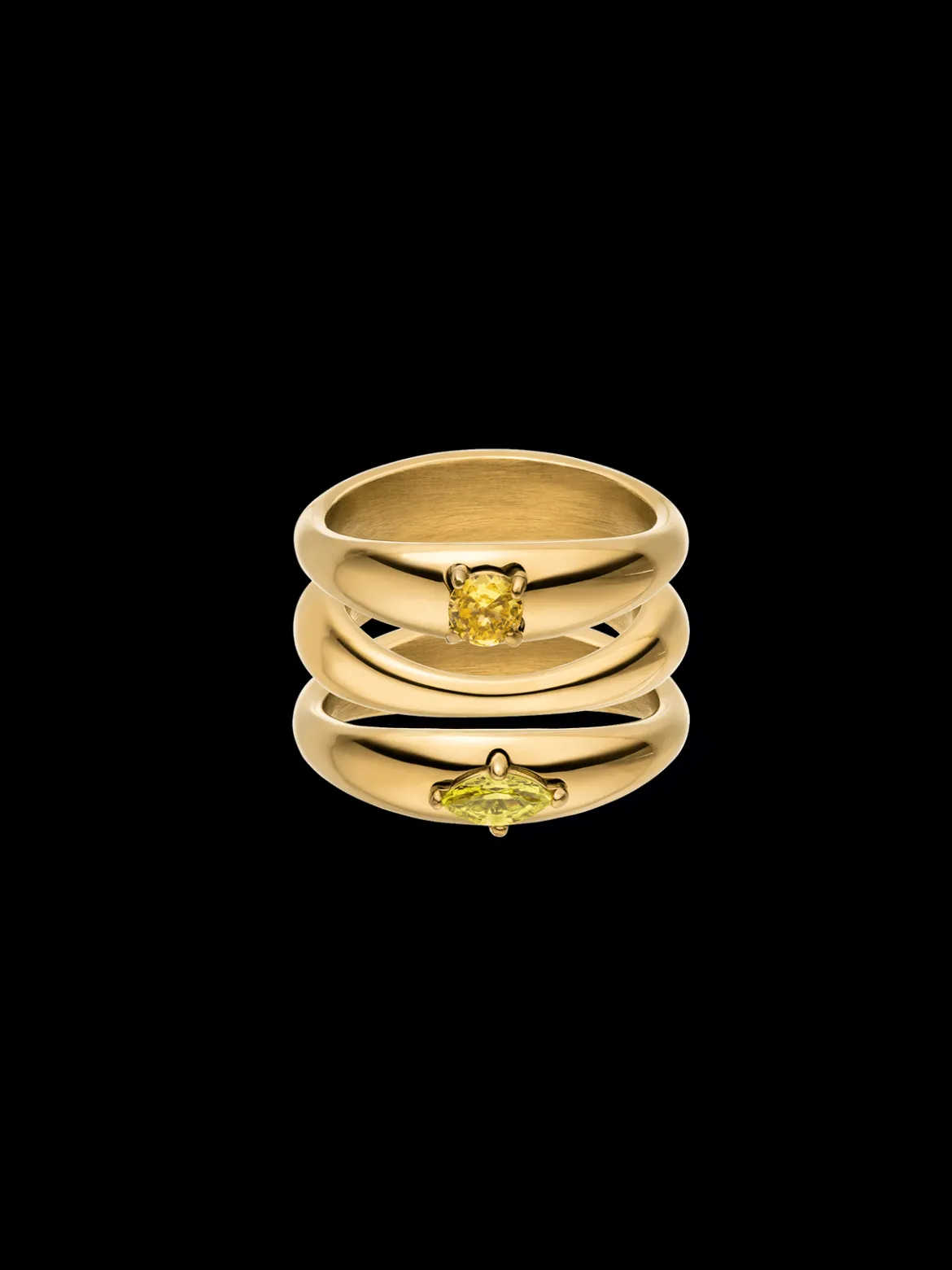 Soft Curve Ring Set