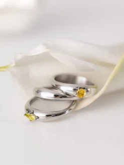 Soft Curve Ring Set