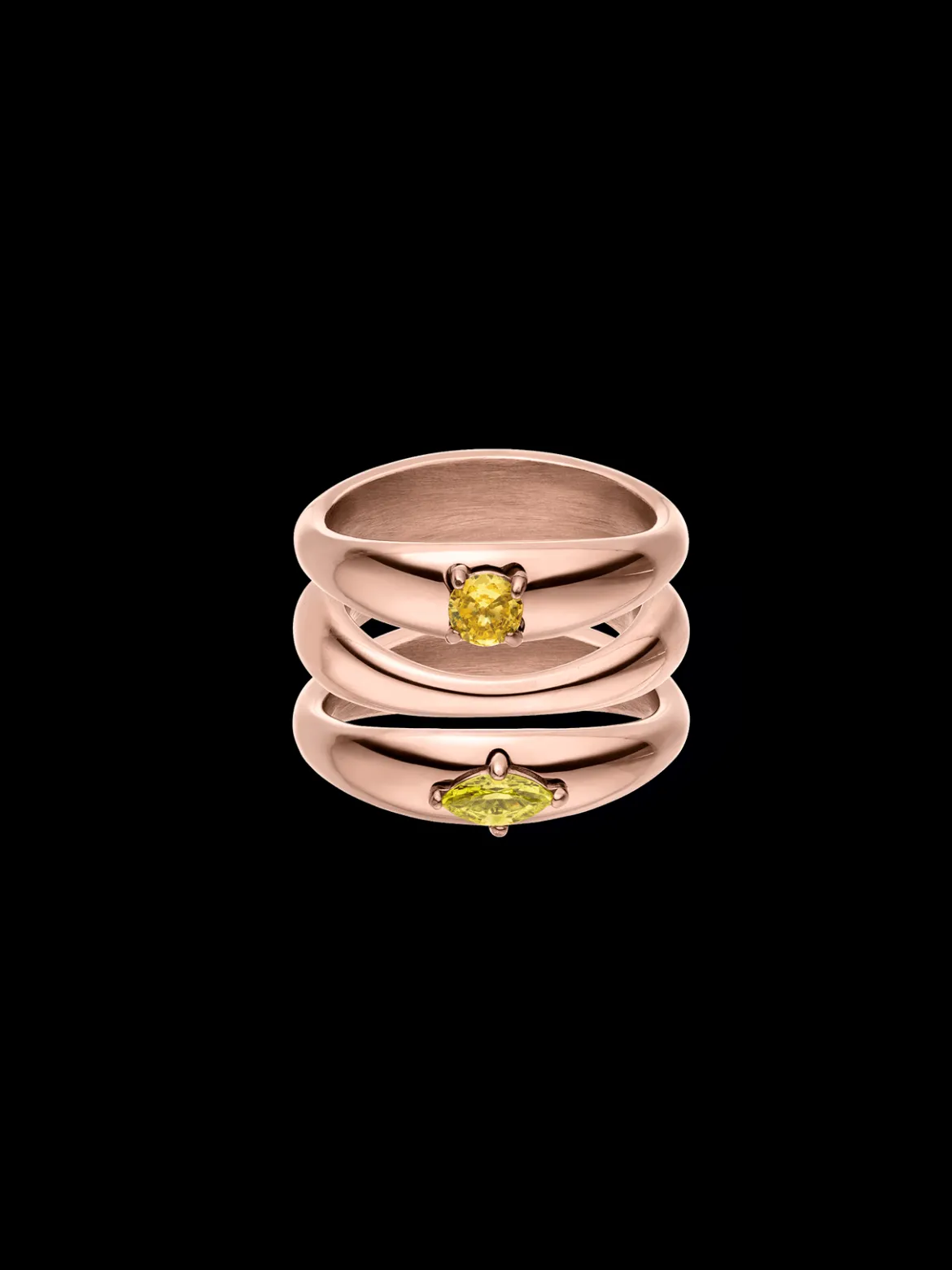 Soft Curve Ring Set