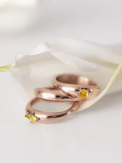 Soft Curve Ring Set