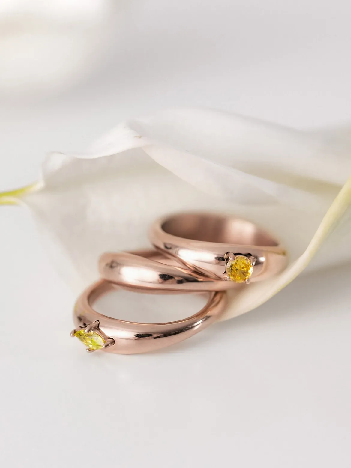 Soft Curve Ring Set