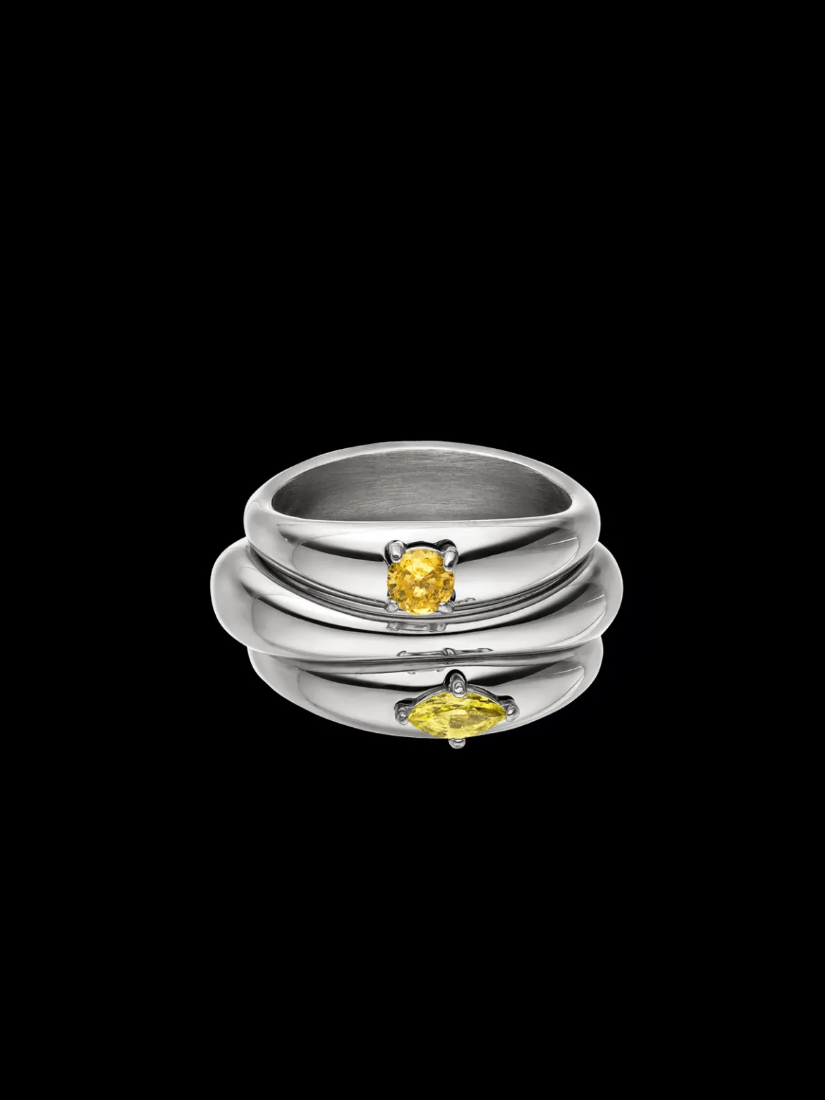 Soft Curve Ring Set