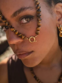 Tiger's Eye Charm Kette