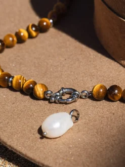 Tiger's Eye Charm Kette