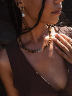 Tiger's Eye Charm Kette