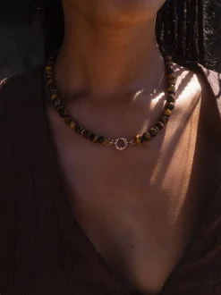 Tiger's Eye Charm Kette