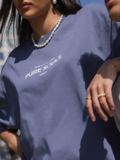 T-shirt Pure Souls Dark Blue