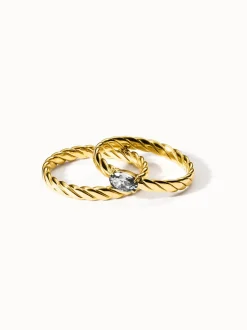 Volcano Ring Set Weiß