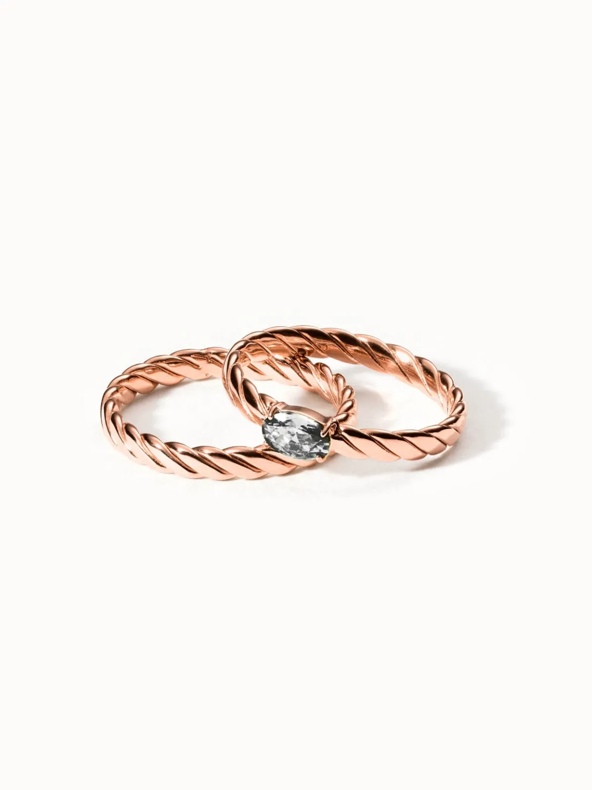 Volcano Ring Set Weiß