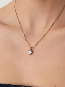 White Heart Charm