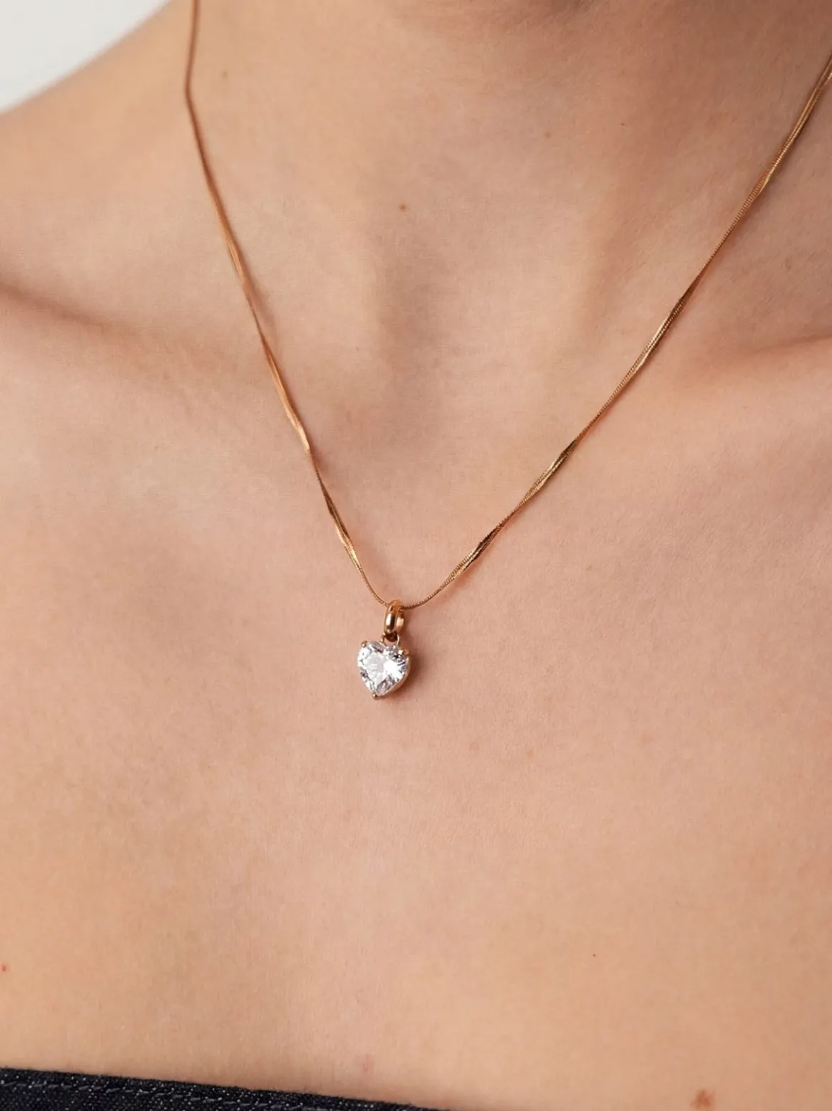 White Heart Charm